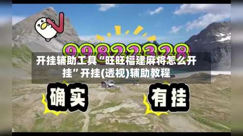 开挂辅助工具“旺旺福建麻将怎么开挂”开挂(透视)辅助教程-第1张图片