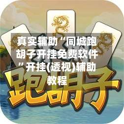 真实辅助“同城跑胡子开挂免费软件”开挂(透视)辅助教程-第1张图片