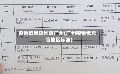 疫情低风险地区广州(广州疫情低风险地区标准)-第2张图片