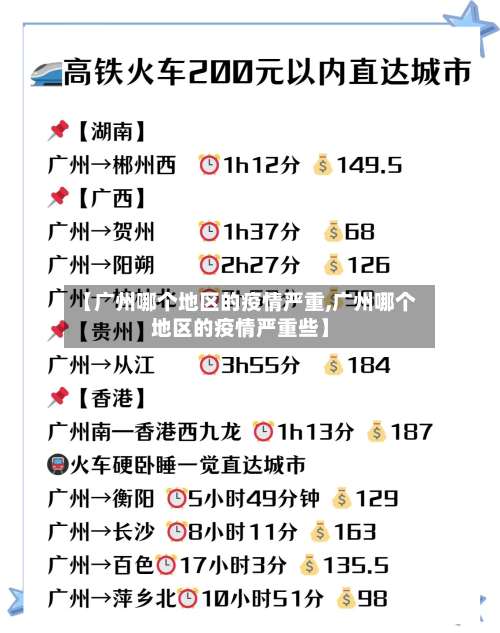 【广州哪个地区的疫情严重,广州哪个地区的疫情严重些】-第1张图片